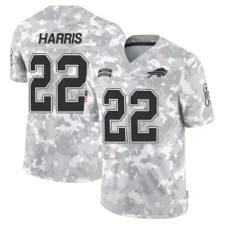 Damien Harris Buffalo Bills Limited Men's 2024 Salute to Service Jersey (Arctic Camo)