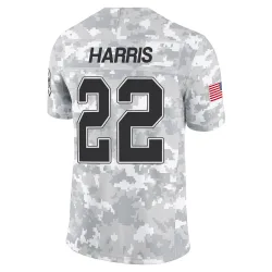 Damien Harris Buffalo Bills Limited Men's 2024 Salute to Service Jersey (Arctic Camo)