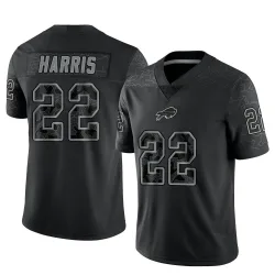 Damien Harris Buffalo Bills Limited Men's Reflective Jersey (Black)