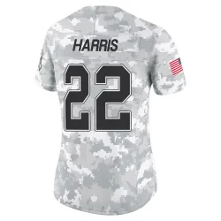 Damien Harris Buffalo Bills Limited Women's 2024 Salute to Service Jersey (Arctic Camo)