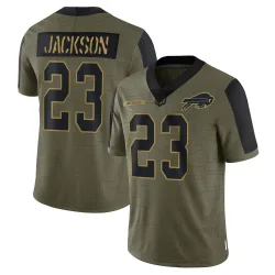 Dane Jackson Buffalo Bills Limited Youth 2021 Salute To Service Jersey (Olive)