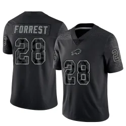 Darrick Forrest Buffalo Bills Limited Men's Reflective Jersey (Black)