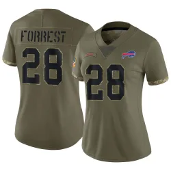 Darrick Forrest Buffalo Bills Limited Women's 2022 Salute To Service Jersey (Olive)