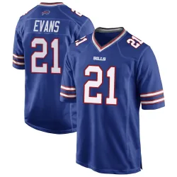 Darrynton Evans Buffalo Bills Game Men's Team Color Jersey (Royal Blue)