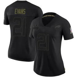 Darrynton Evans Buffalo Bills Limited Women's 2020 Salute To Service Jersey (Black)