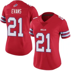 Darrynton Evans Buffalo Bills Limited Women's Color Rush Vapor Untouchable Jersey (Red)