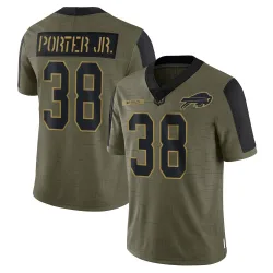 Daryl Porter Jr. Buffalo Bills Limited Youth 2021 Salute To Service Jersey (Olive)