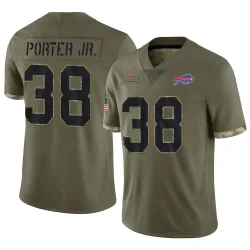 Daryl Porter Jr. Buffalo Bills Limited Youth 2022 Salute To Service Jersey (Olive)