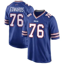 David Edwards Buffalo Bills Game Youth Team Color Jersey (Royal Blue)