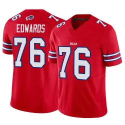 David Edwards Buffalo Bills Limited Men's Vapor F.U.S.E. Jersey (Red)