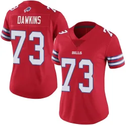 Dion Dawkins Buffalo Bills Limited Women's Color Rush Vapor Untouchable Jersey (Red)