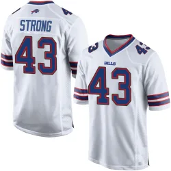 Dorian Strong Buffalo Bills Game Men's Jersey (White)