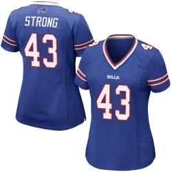Dorian Strong Buffalo Bills Game Women's Team Color Jersey (Royal Blue)