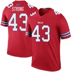 Dorian Strong Buffalo Bills Legend Men's Color Rush Jersey (Red)