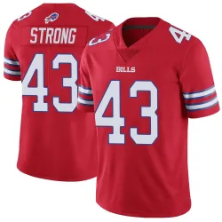Dorian Strong Buffalo Bills Limited Men's Color Rush Vapor Untouchable Jersey (Red)