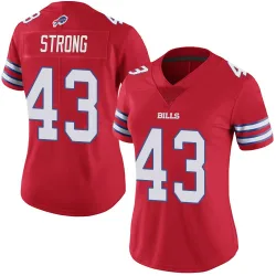 Dorian Strong Buffalo Bills Limited Women's Color Rush Vapor Untouchable Jersey (Red)