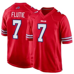 Doug Flutie Buffalo Bills Game Men's Alternate Jersey (Red)