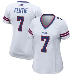 Doug Flutie Buffalo Bills Game Women's Jersey (White)