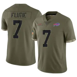 Doug Flutie Buffalo Bills Limited Men's 2022 Salute To Service Jersey (Olive)