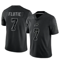Doug Flutie Buffalo Bills Limited Youth Reflective Jersey (Black)