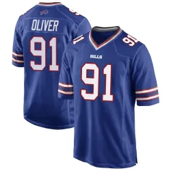 Ed Oliver Buffalo Bills Game Men's Team Color Jersey (Royal Blue)