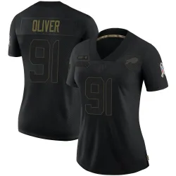 Ed Oliver Buffalo Bills Limited Women's 2020 Salute To Service Jersey (Black)