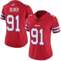 Ed Oliver Buffalo Bills Limited Women's Color Rush Vapor Untouchable Jersey (Red)