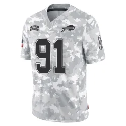 Ed Oliver Buffalo Bills Limited Youth 2024 Salute to Service Jersey (Arctic Camo)