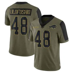Edefuan Ulofoshio Buffalo Bills Limited Youth 2021 Salute To Service Jersey (Olive)