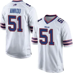 Eli Ankou Buffalo Bills Game Men's Jersey (White)