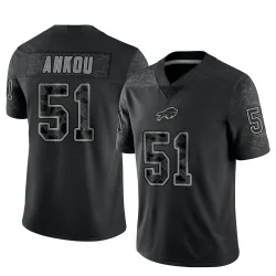 Eli Ankou Buffalo Bills Limited Men's Reflective Jersey (Black)