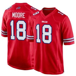 Elijah Moore Buffalo Bills Game Men's Alternate Jersey (Red)