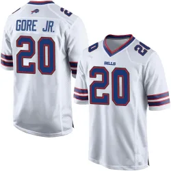 Frank Gore Jr. Buffalo Bills Game Men's Jersey (White)