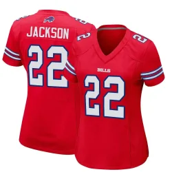 Fred Jackson Buffalo Bills Game Women's Alternate Jersey (Red)