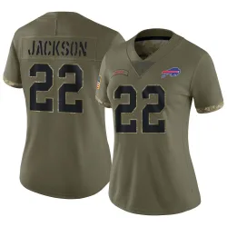 Fred Jackson Buffalo Bills Limited Women's 2022 Salute To Service Jersey (Olive)