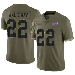 Fred Jackson Buffalo Bills Limited Youth 2022 Salute To Service Jersey (Olive)