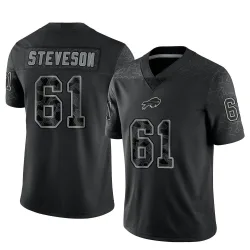 Gable Steveson Buffalo Bills Limited Men's Reflective Jersey (Black)