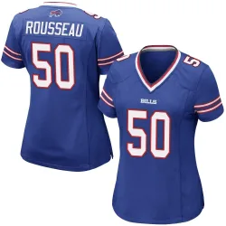 Greg Rousseau Buffalo Bills Game Women's Team Color Jersey (Royal Blue)