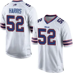 Hayden Harris Buffalo Bills Game Men's Jersey (White)