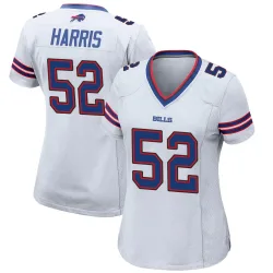 Hayden Harris Buffalo Bills Game Women's Jersey (White)