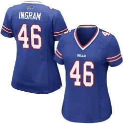 Ja'Marcus Ingram Buffalo Bills Game Women's Team Color Jersey (Royal Blue)