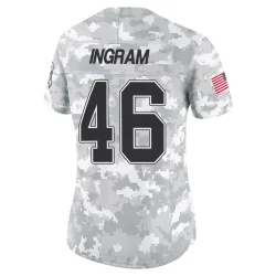 Ja'Marcus Ingram Buffalo Bills Limited Women's 2024 Salute to Service Jersey (Arctic Camo)