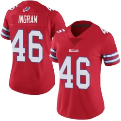 Ja'Marcus Ingram Buffalo Bills Limited Women's Color Rush Vapor Untouchable Jersey (Red)
