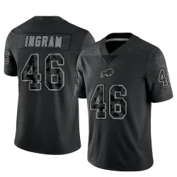 Ja'Marcus Ingram Buffalo Bills Limited Youth Reflective Jersey (Black)