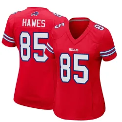 Jackson Hawes Buffalo Bills Game Women's Alternate Jersey (Red)