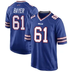 Jacob Bayer Buffalo Bills Game Youth Team Color Jersey (Royal Blue)