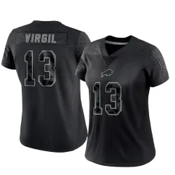 Jalen Virgil Buffalo Bills Limited Women's Reflective Jersey (Black)