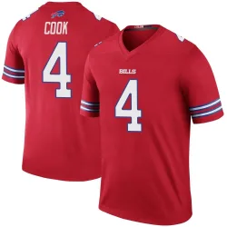 James Cook Buffalo Bills Legend Men's Color Rush Jersey (Red)