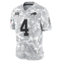 James Cook Buffalo Bills Limited Men's 2024 Salute to Service Jersey (Arctic Camo)