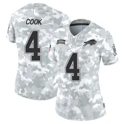 James Cook Buffalo Bills Limited Women's 2024 Salute to Service Jersey (Arctic Camo)
